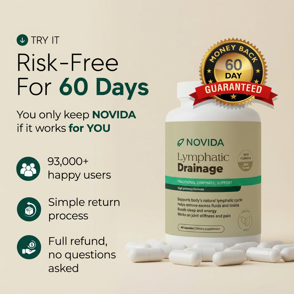 New Maximum Potency Formula - Lymphatic Drainage Capsules by Novida